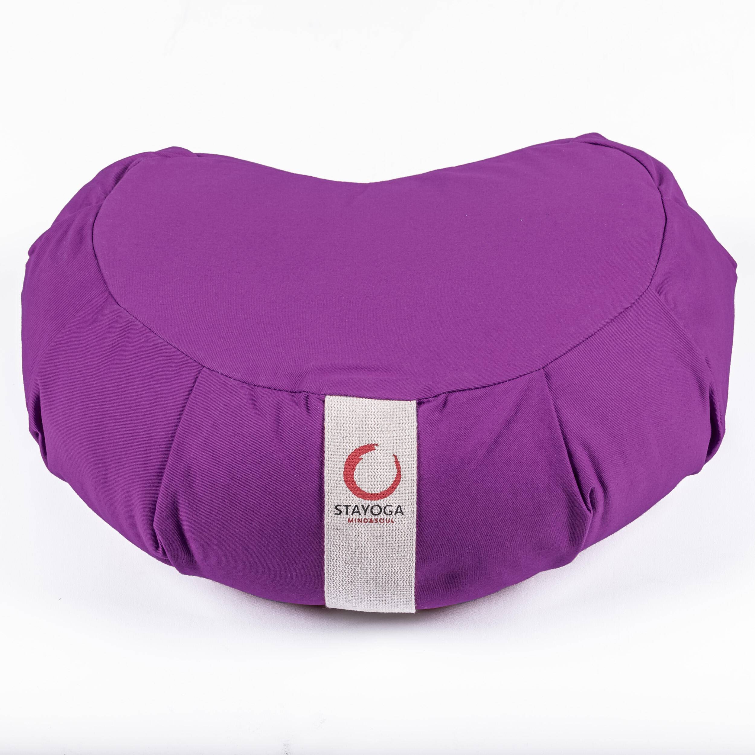STAYOGA Cojín Zafu en forma Corazón Zen Lila, ideal para yoga, meditación y mindfulness