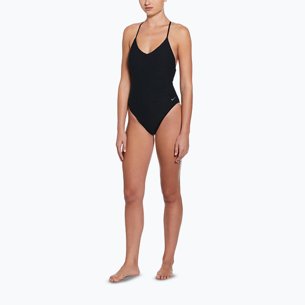 Strój pływacki jednoczęściowy damski Nike Swoosh Link Y-Back