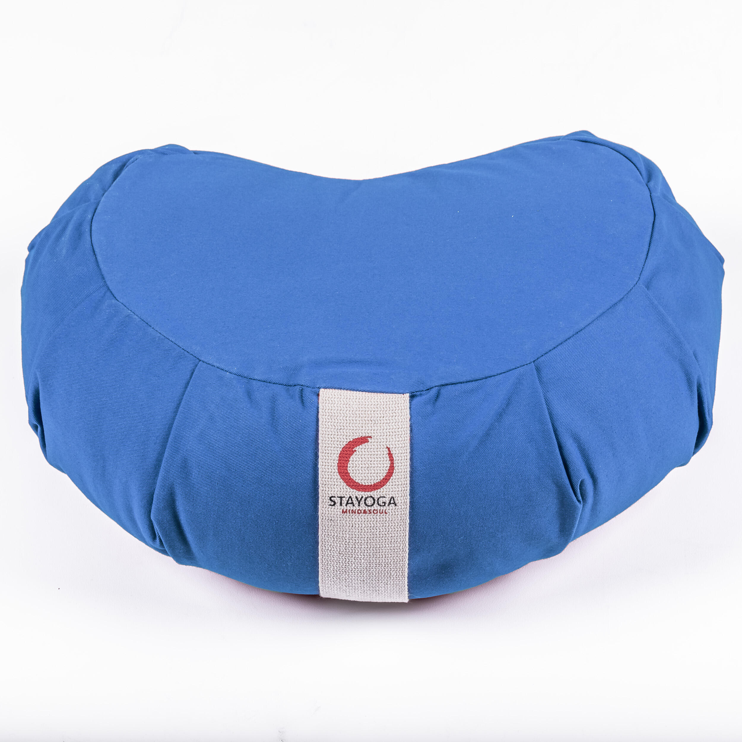 STAYOGA Cojín Zafu en forma Corazón Zen Azul, ideal para yoga, meditación y mindfulness