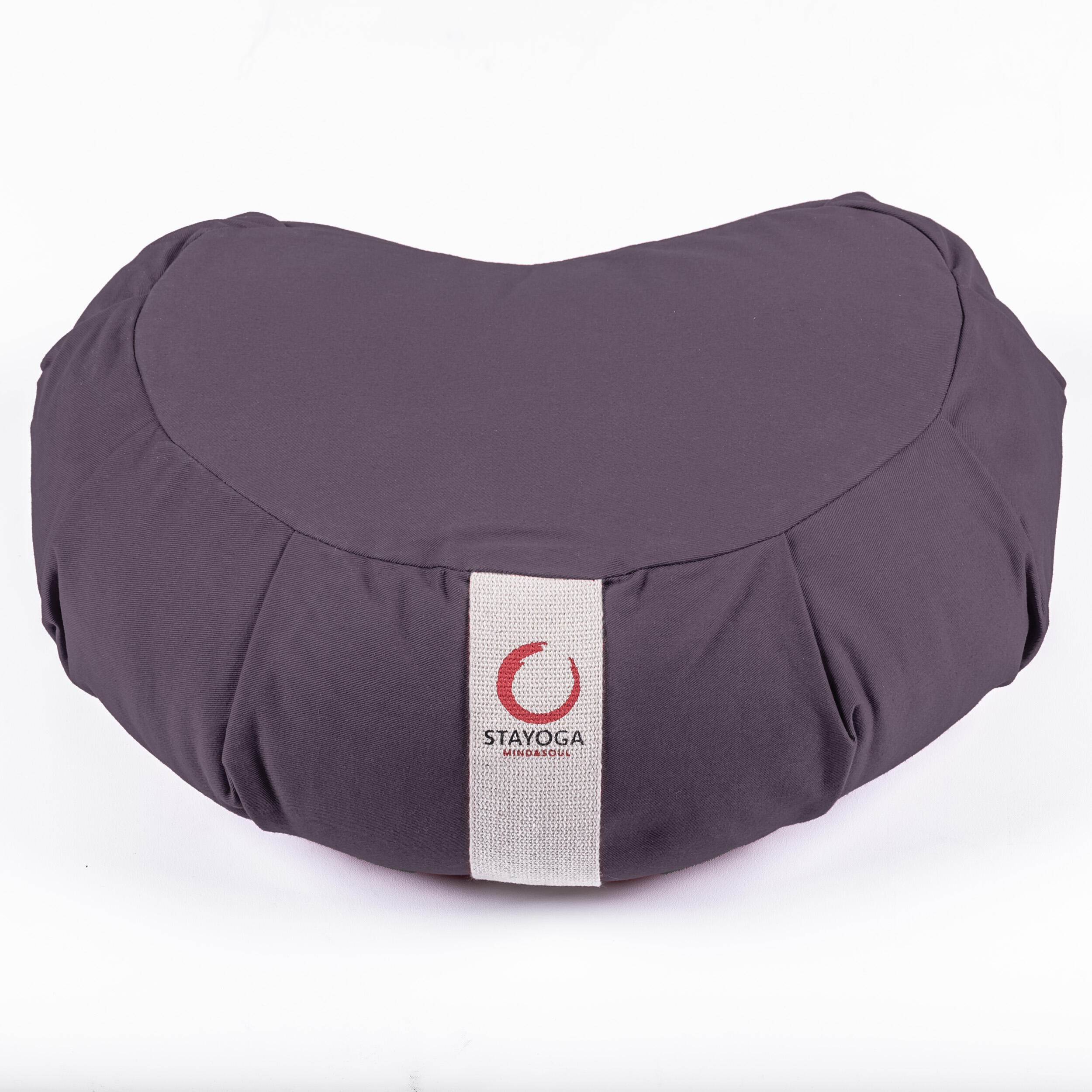 STAYOGA Cojín Zafu en forma Corazón Zen Gris, ideal para yoga, meditación y mindfulness