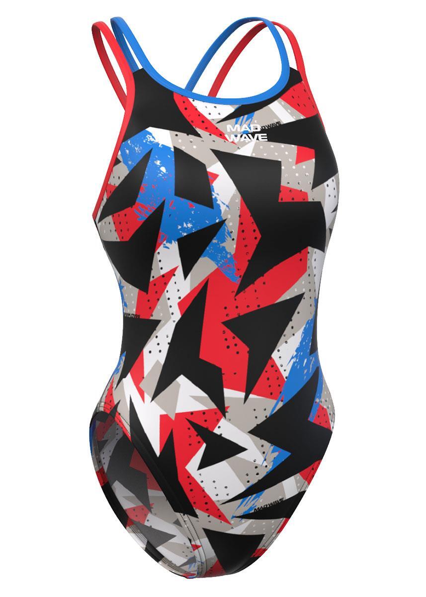 Maillot de bain dos croisé Mad Wave PBT H3 - Multicolore - Taille XS 3/5