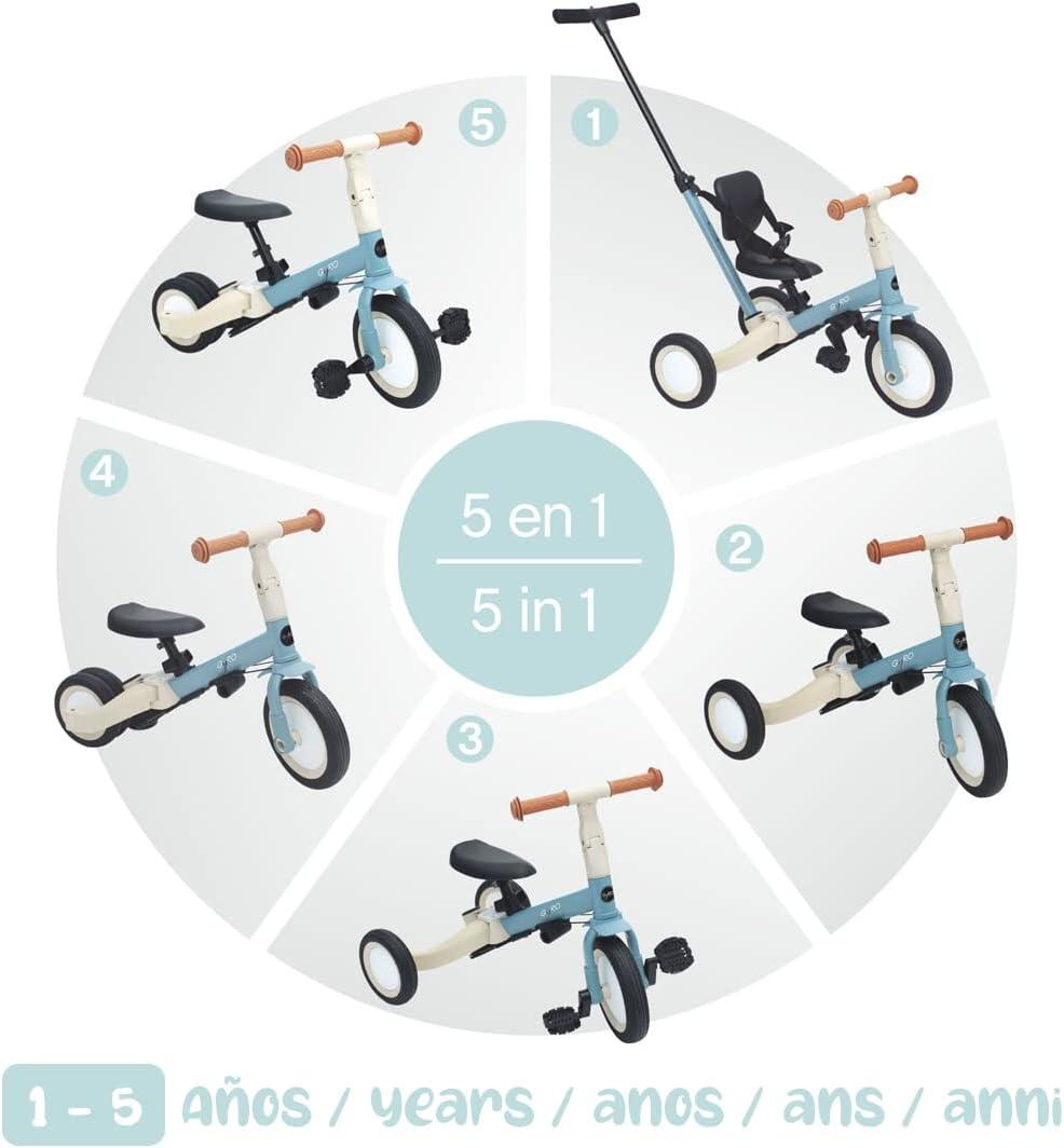 OLMITOS-Triciclo Evolutivo de Bebé 5 en 1 GYRO(Ment)Niños 1 Año 2/5