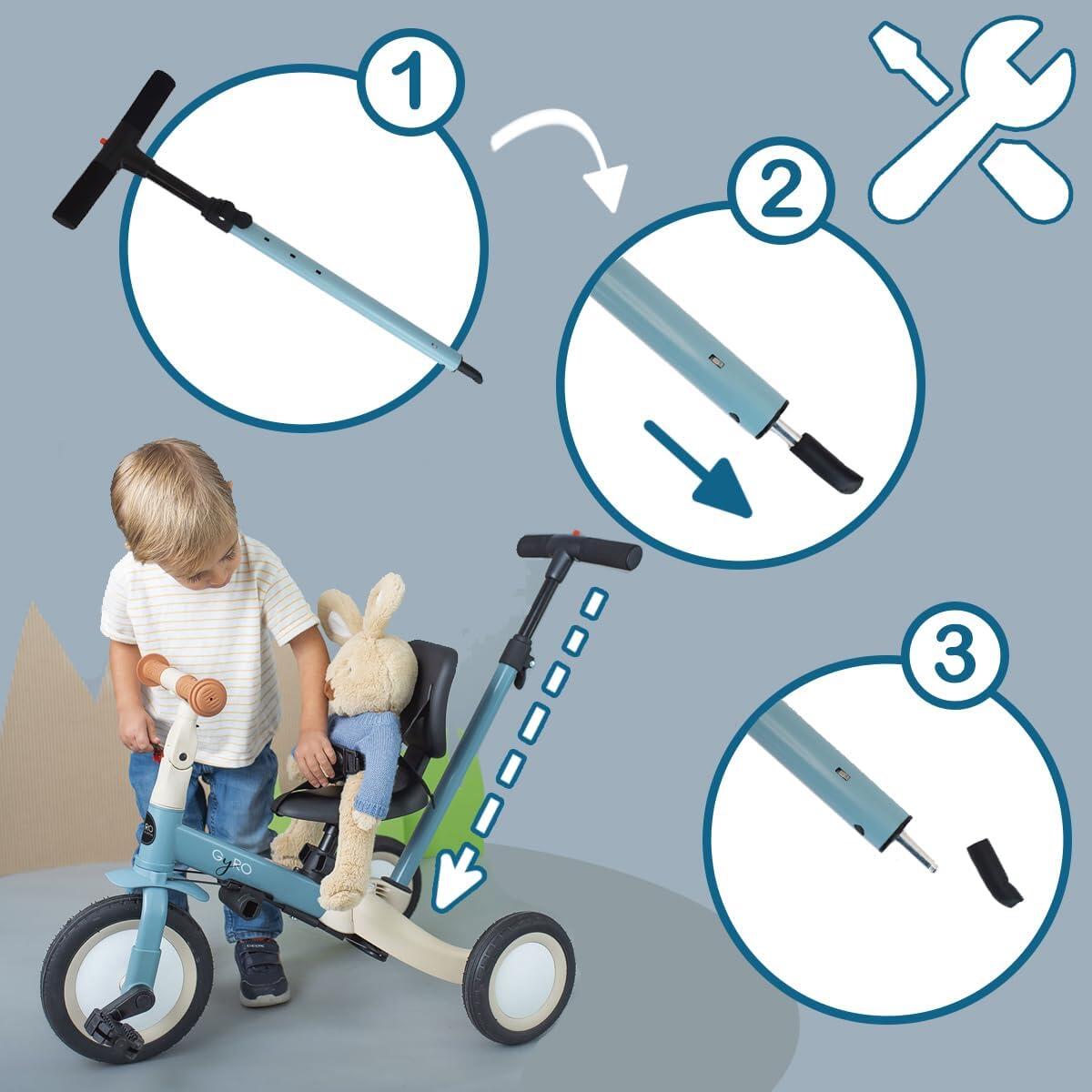 OLMITOS-Triciclo Evolutivo de Bebé 5 en 1 GYRO(Ment)Niños 1 Año 3/5