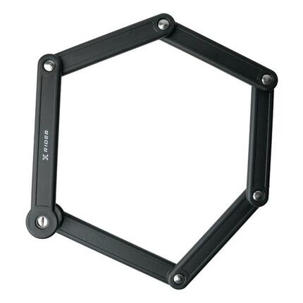 Zapięcie Rowerowe Składane Segmentowe Na Ramę XRIDER STARK Wytrzymałe Na Kluczyk