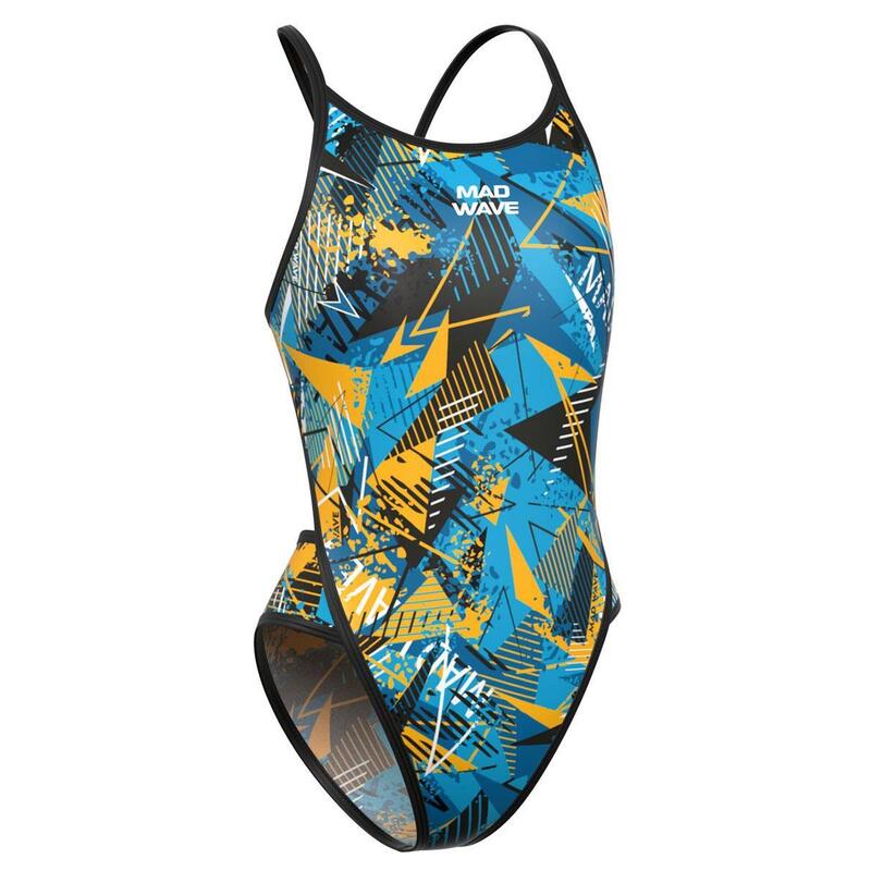 Maillot de bain Mad Wave Daria PBT H2 pour filles - Bleu - Tailles 12-13 ans
