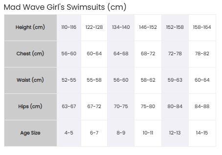 Costume da bagno Mad Wave Girls Flash PBT Z4 - Azzurro - Taglia 8-9 anni 6/6
