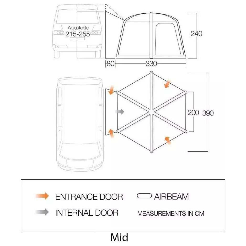 Namiot kempingowy HexAway Pro Air Mid 3/7