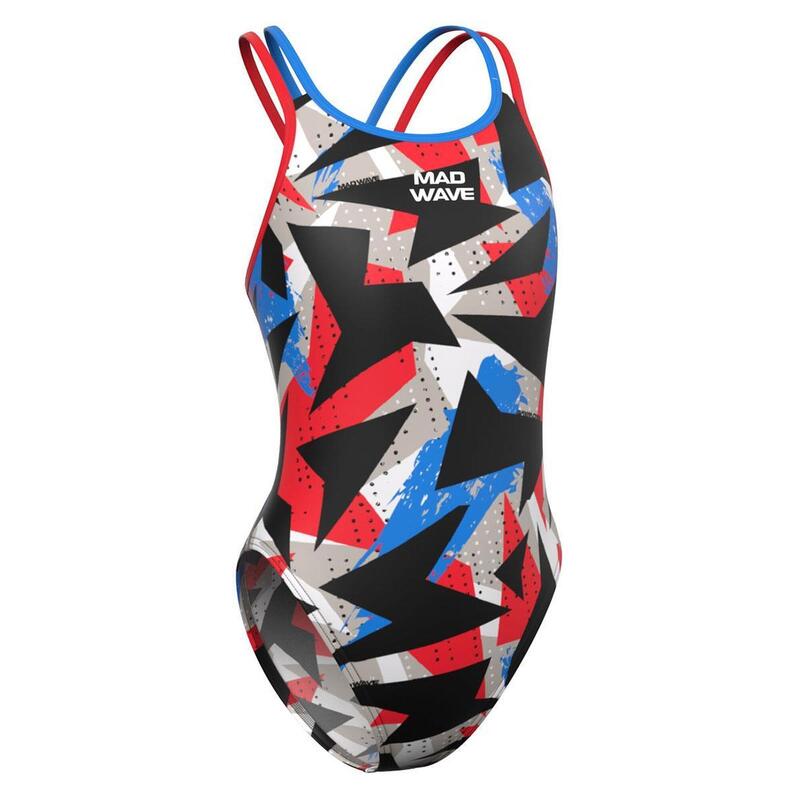 Maillot de bain Mad Wave PBT H3 dos croisé pour filles - Taille 14-15 ans