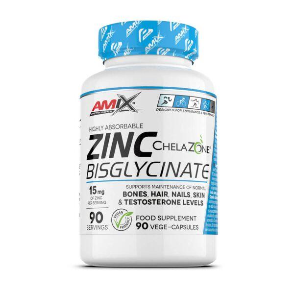 Zinc bisglycinate - 90 capsules de Amix Performance Exclusivo online      20,00€  Preço por quantidade 222,23€kg AMIX Zinc bisglycinate - 90 capsules de Amix PerformanceVendido e expedido por: Masmusculo  
