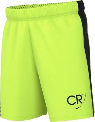 Pantaloni Corti da Calcio Nike CR7 Academy23 Dri-FIT per Bambini - Volt/Nero