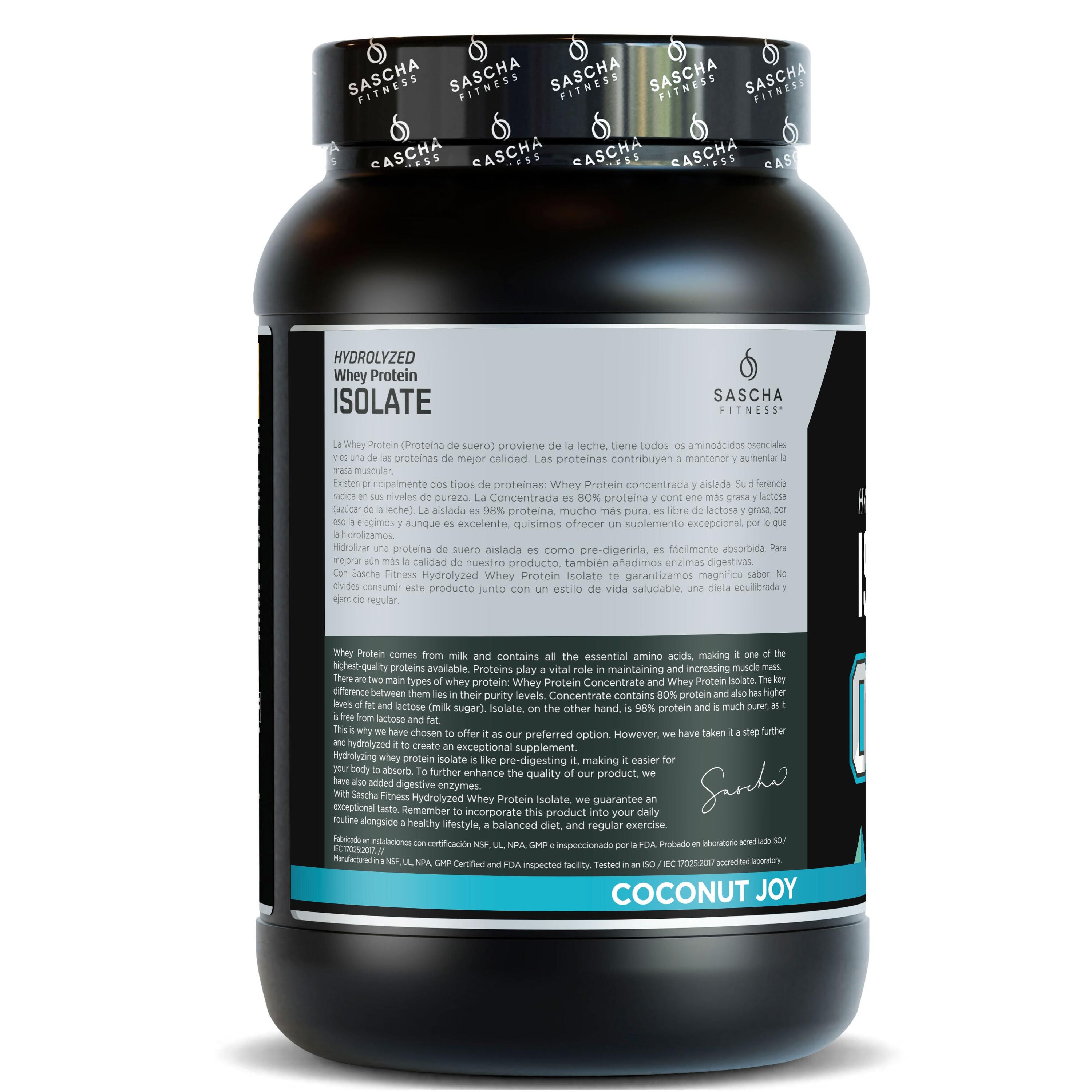 Proteína Whey Hidrolizada y Aislada sabor Coco (957 g) 3/4