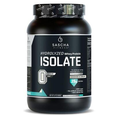 Proteína Whey Hidrolizada y Aislada sabor Cookies - Sascha Fitness España