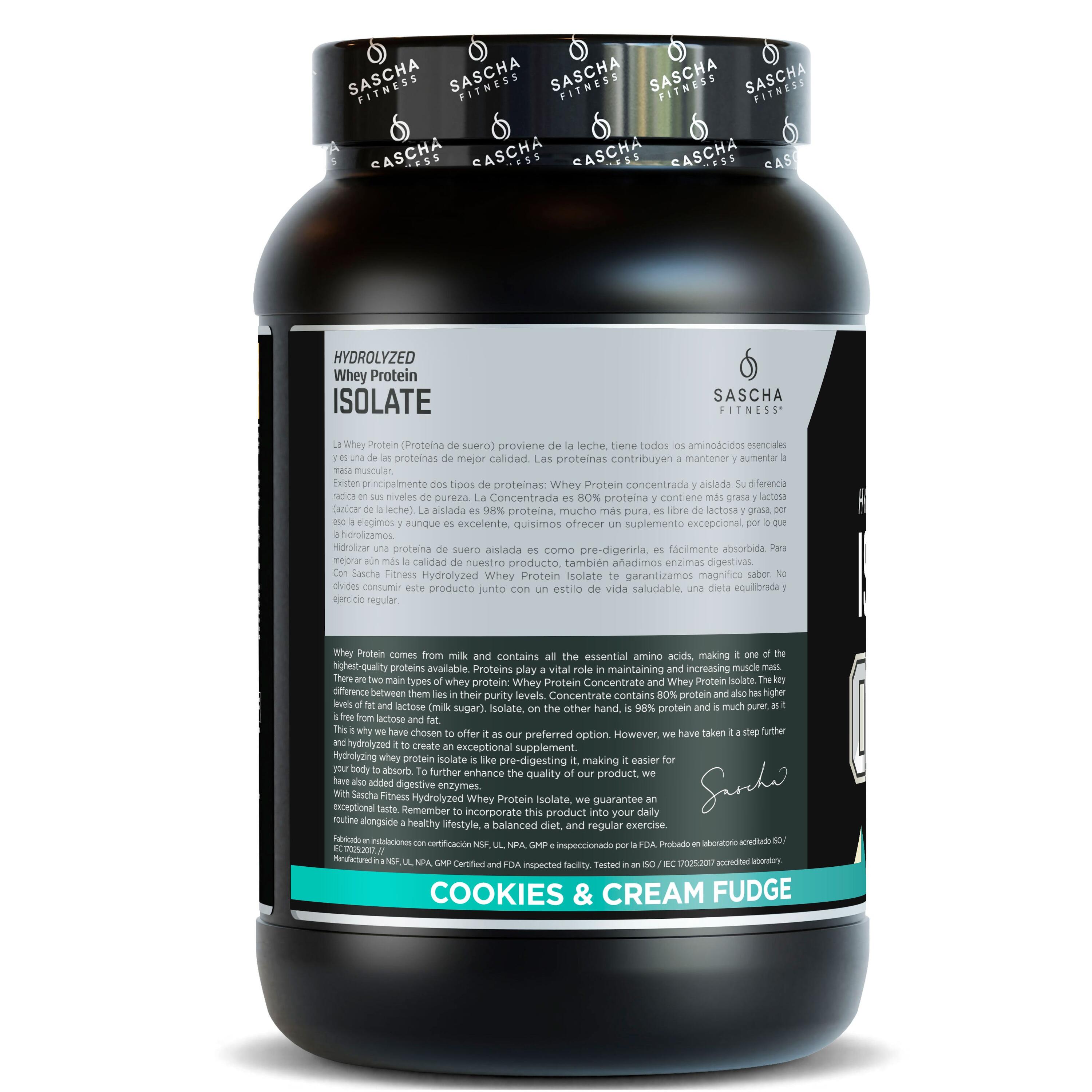 Proteína Whey Hidrolizada y Aislada sabor Cookies (986 g) 3/4