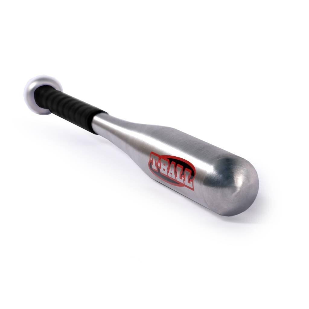  Aluminum baseball bat, 25, metal gray T-BALL 25" 2/4