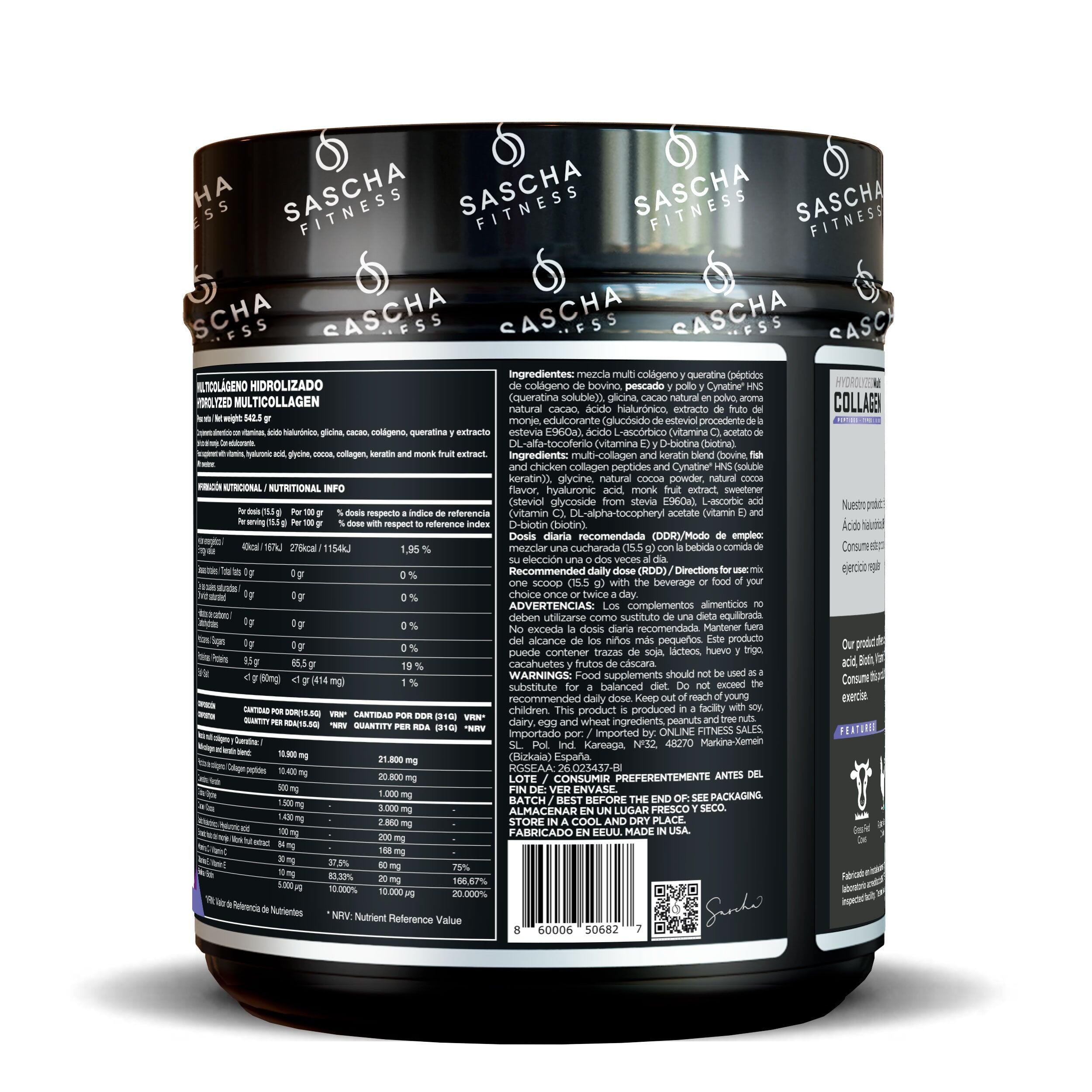 Colágeno Multi Hidrolizado sabor Chocolate (542,5 g) 4/4