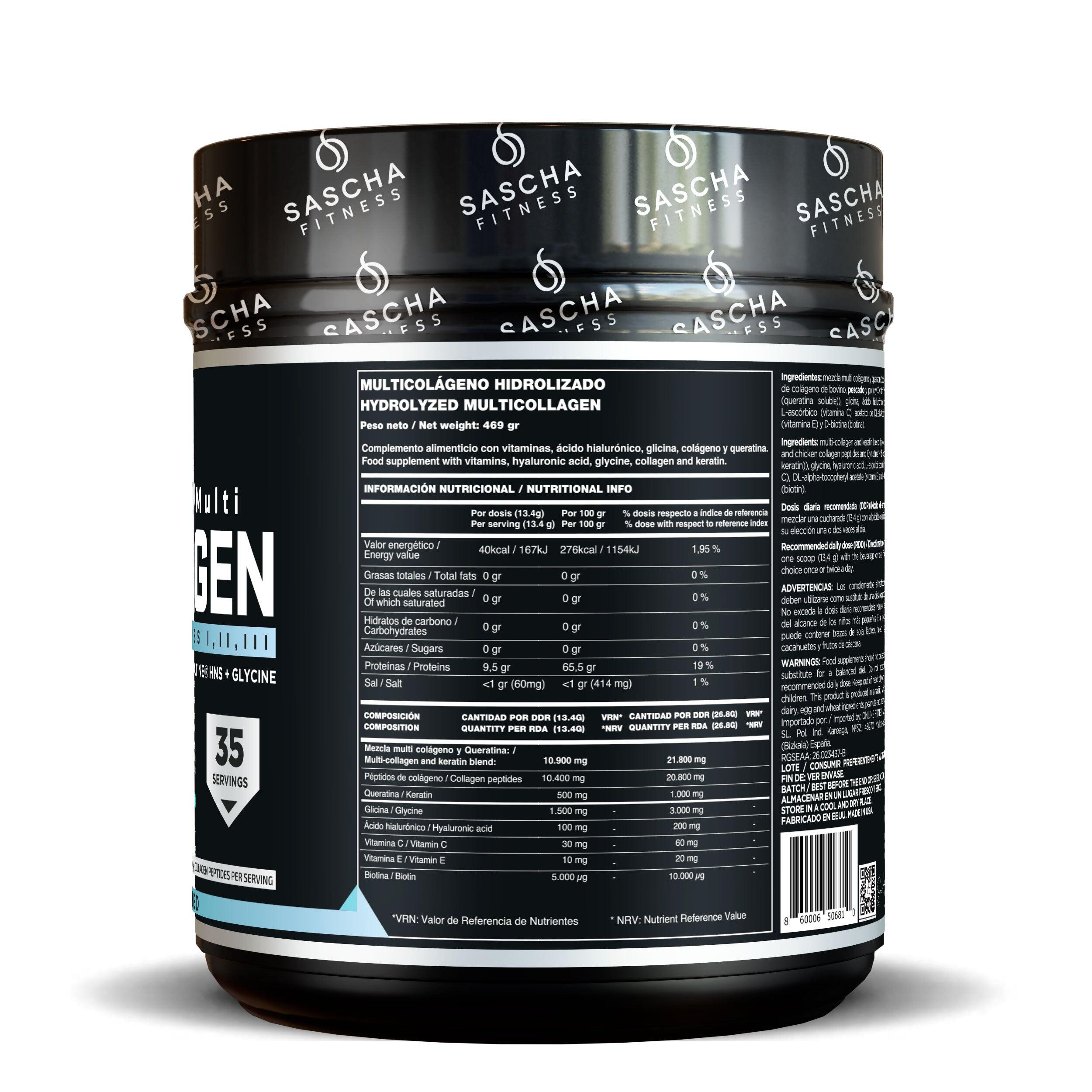 Colágeno Multi Hidrolizado Sin sabor (469 g) 2/4