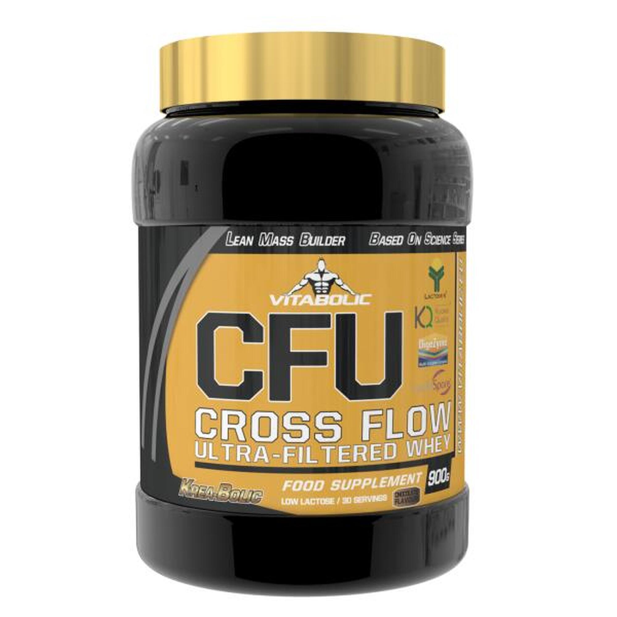 Proteine CFU Lean Mass Builder Whey Vanilie si Hazelnut 900g