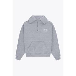 Pull demi-zippé femme Osaka | Gris chiné