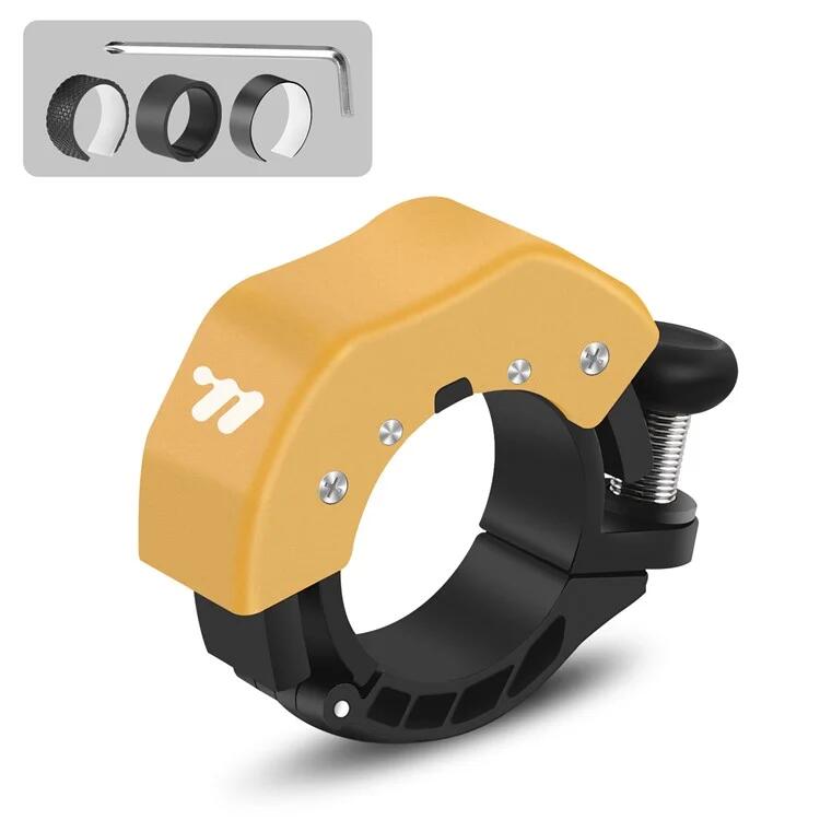 West Biking - Sonnette De Vélo De Route En Alliage D'Aluminium - Noir+jaune - Sonnette - Jaune|noir - Taille Unique - Decathlon