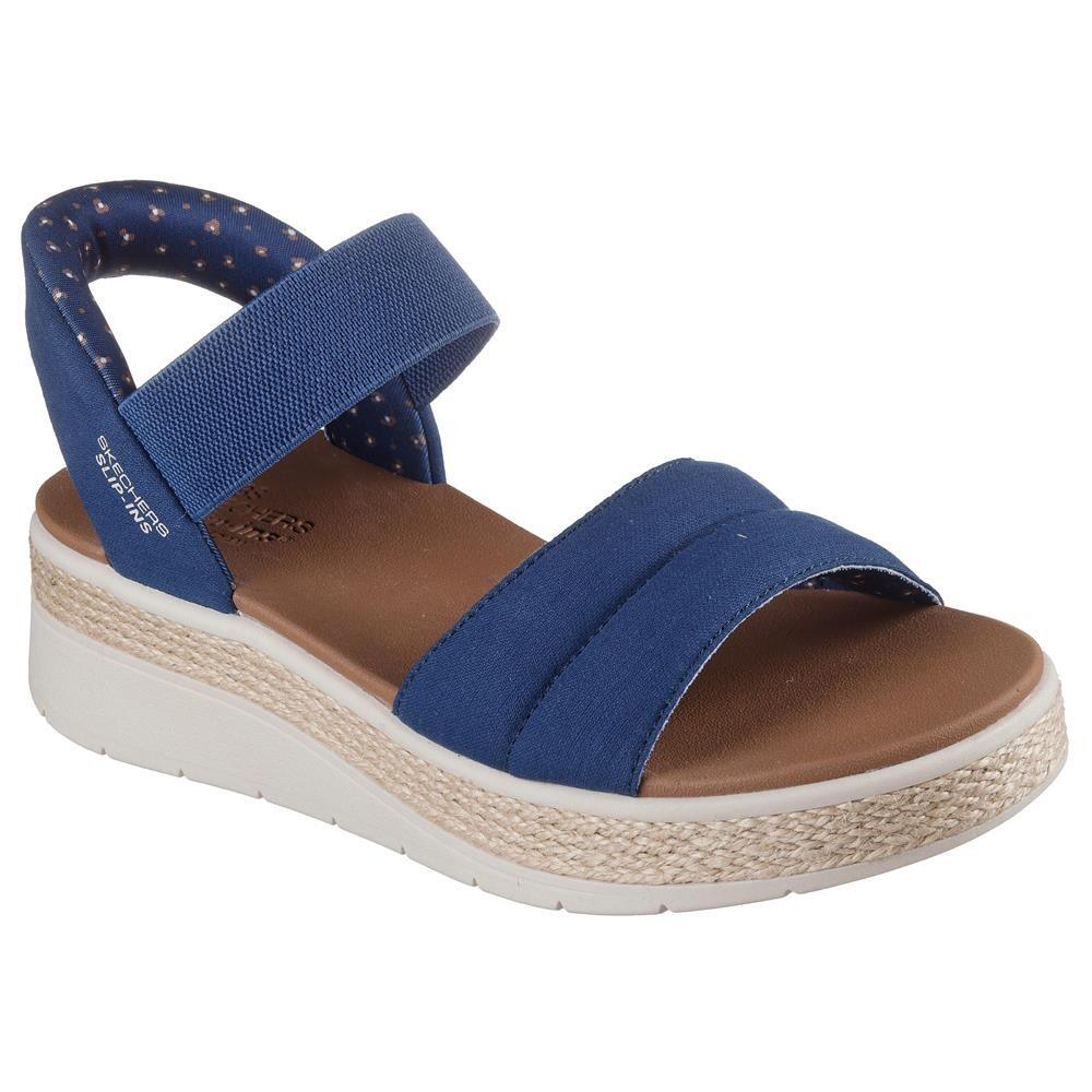 SANDALE FEMME Skechers Slip-ins Bobs Sun Ray tissu BLEU 2/5
