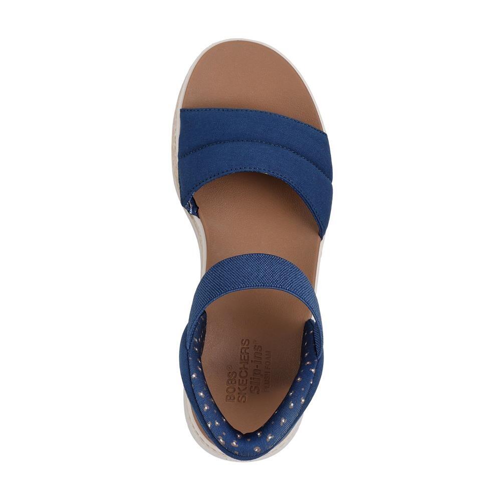 SANDALE FEMME Skechers Slip-ins Bobs Sun Ray tissu BLEU 4/5