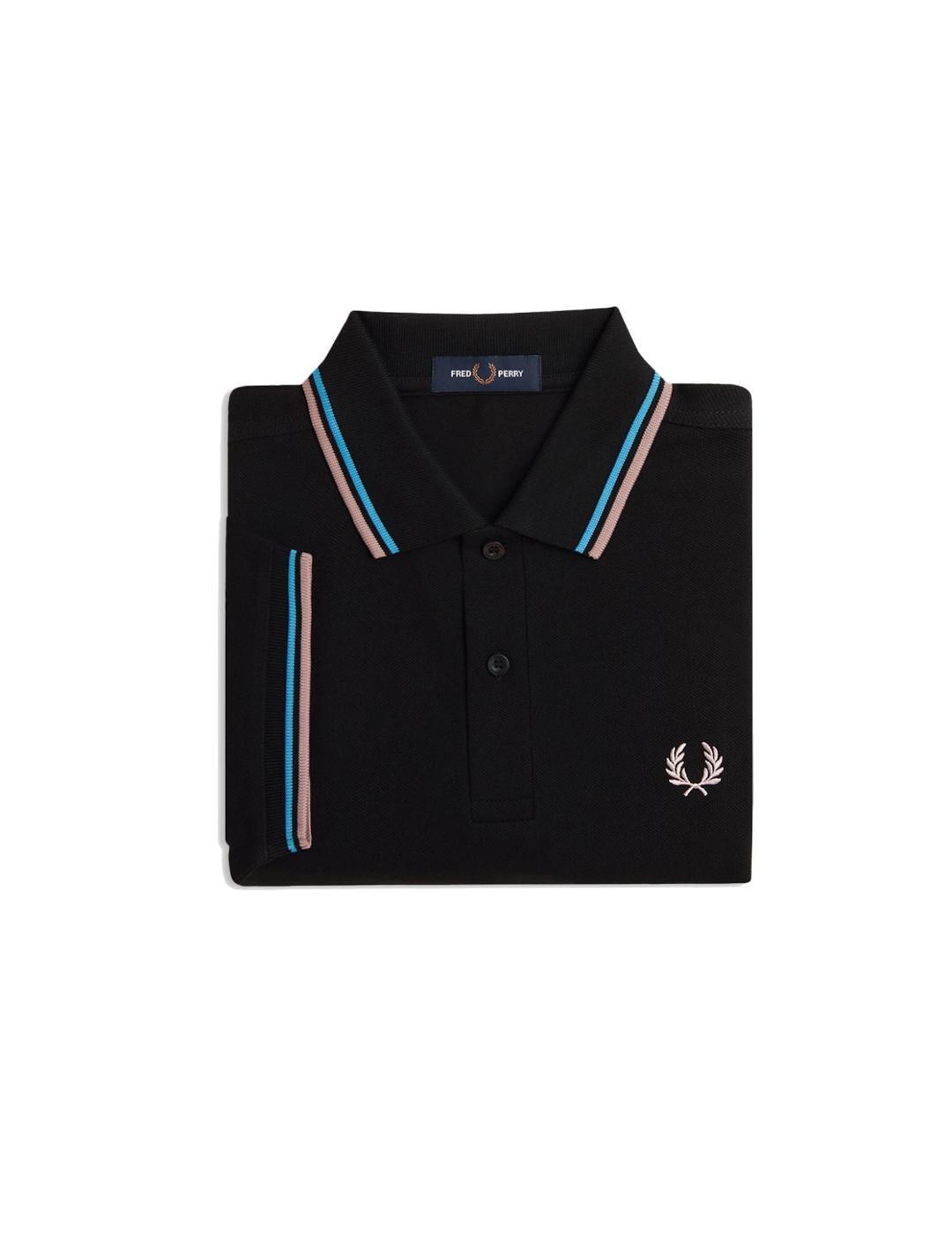 Sailing polo, shirts para Hombre Fred perry M3600 Negro 4/4
