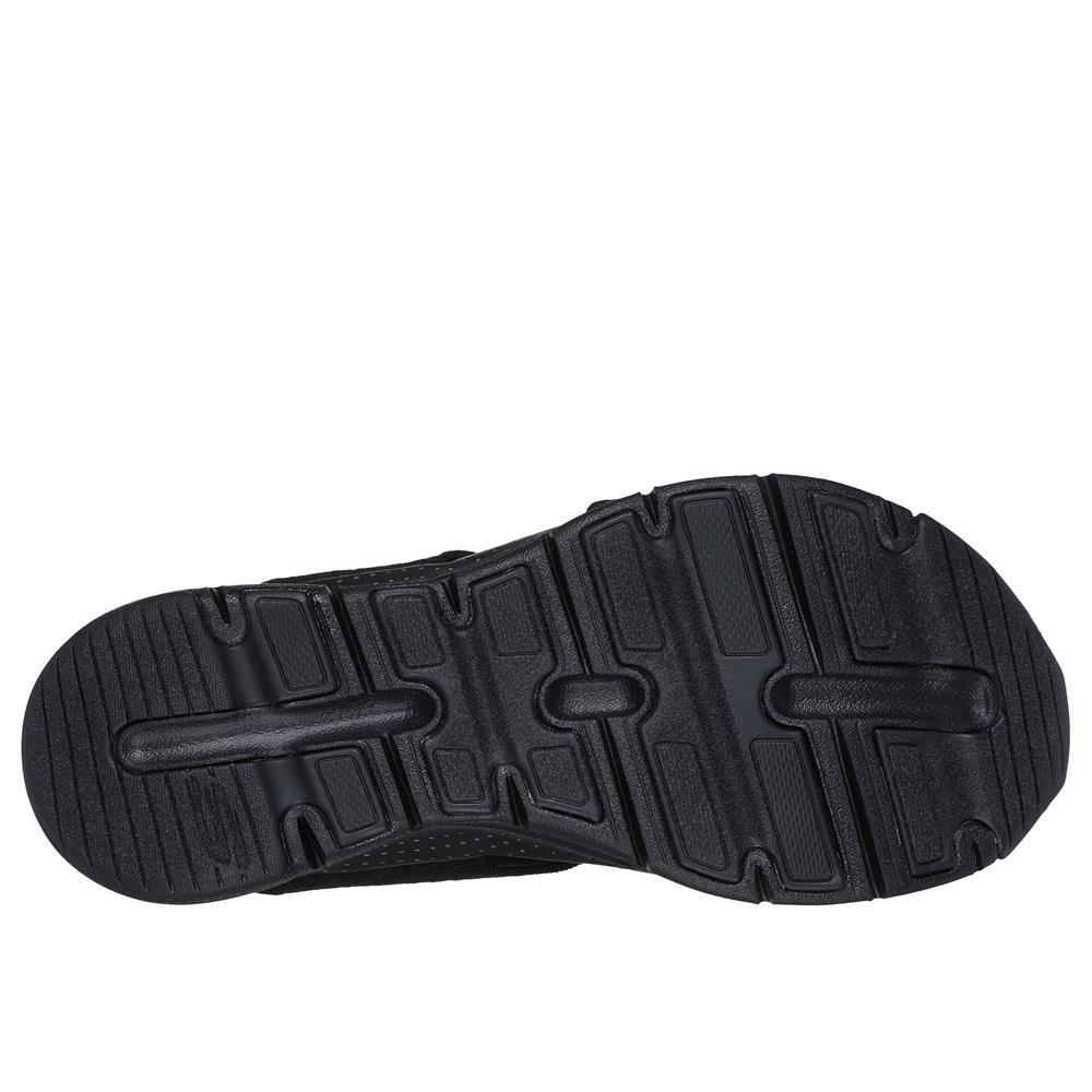 Sandalia Mujer Skechers Arch Fit Sandal Tejido Ajustable Negro 4/5