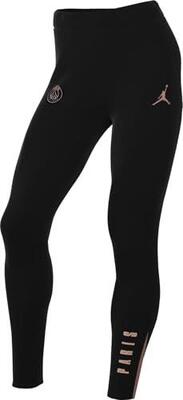 Pantaloni Calcio Jordan Dri-Fit PSG Donna – Nero/Rosso Polvere.