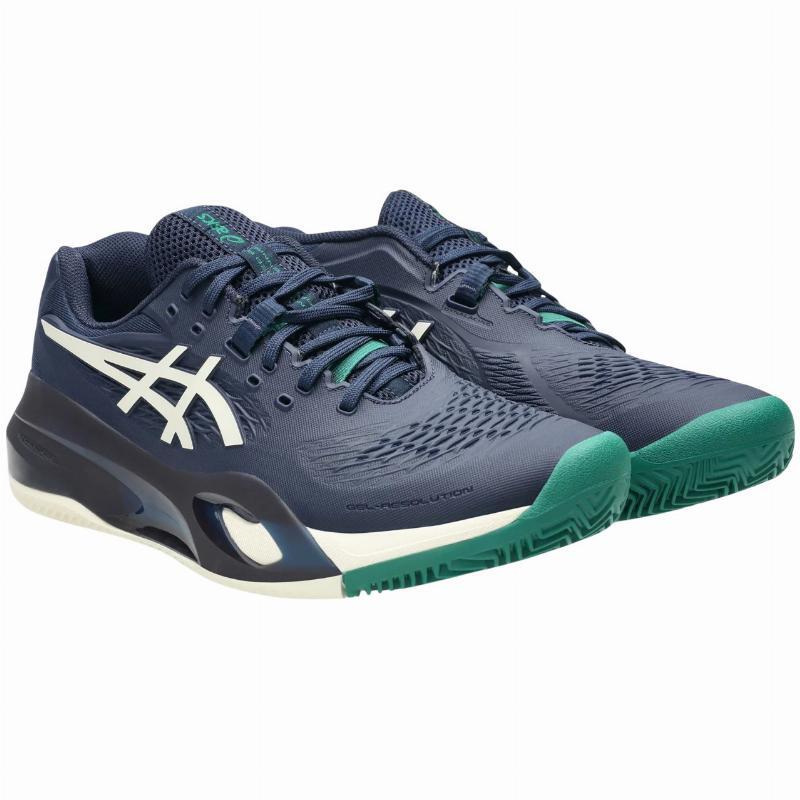 Zapatillas Asics Gel Resolution X Clay Azul Medianoche Crema 5/5
