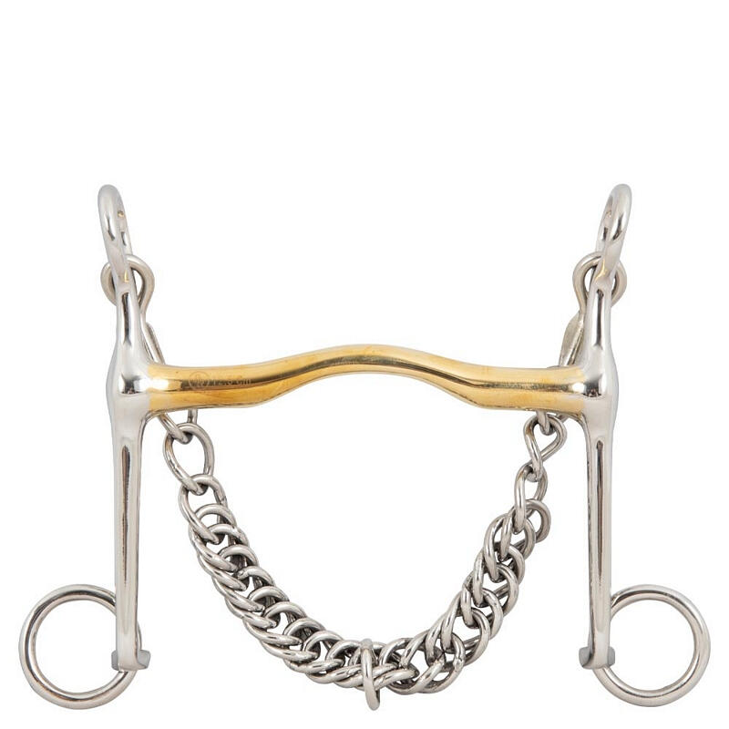 BR Zaumzeuggebiss für Pferde BR Equitation Soft Contact 12mm shanks 140mm