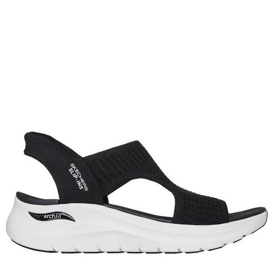 Sandalia Ergonomica Mujer Skechers Slip-ins Arch Fit 2.0 Negra