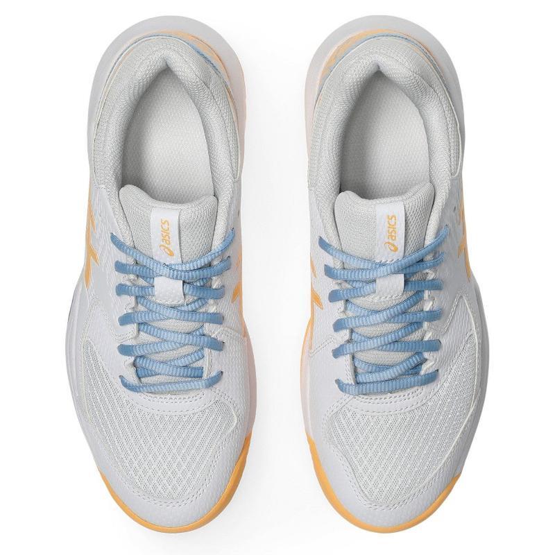 Zapatillas Asics Gel Dedicate 8 Padel Blanco Naranja Mujer 3/5
