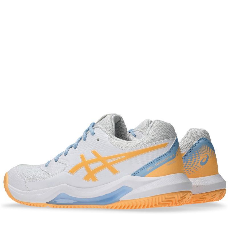 Zapatillas Asics Gel Dedicate 8 Padel Blanco Naranja Mujer 4/5