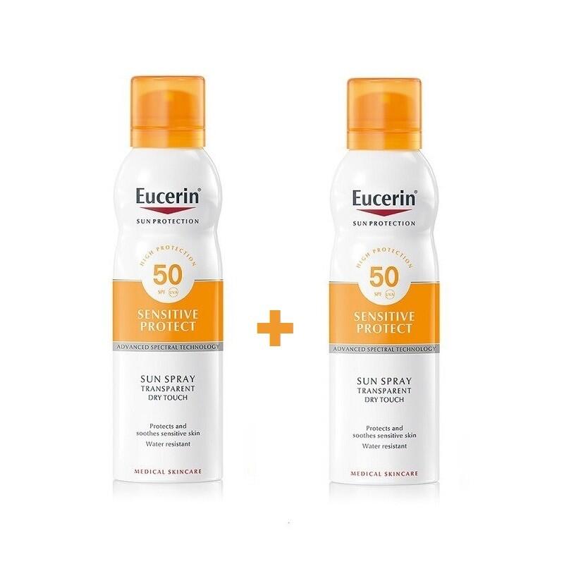 EUCERIN EUCERIN Spray Solar Transparente Toque Seco SPF 50+ DUPLO 2x200ml