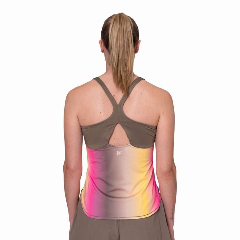 Camiseta Feminina Bidi Badu Spectrum Marrom Amarelo 3/5
