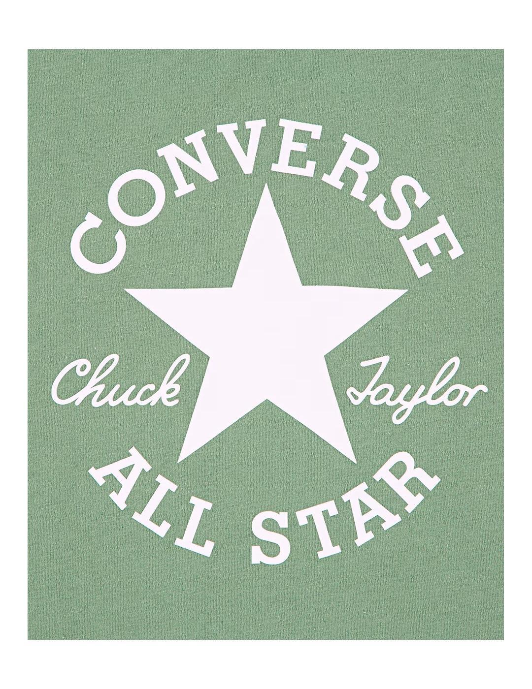 T-shirt pour enfant Converse kids Foothill Vert 3/4