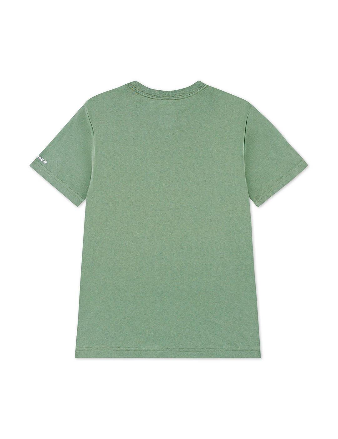T-shirt pour enfant Converse kids Foothill Vert 2/4