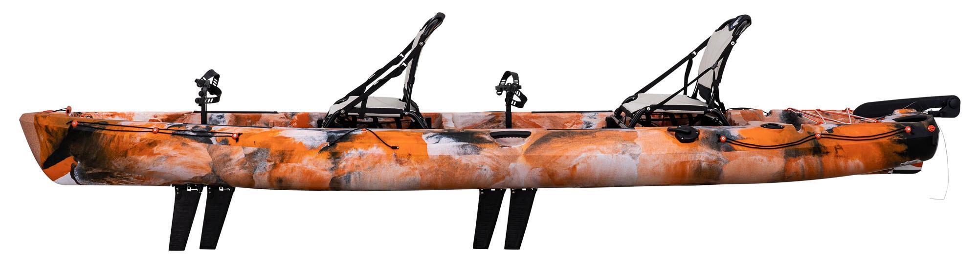 Kayak Biplace Hawai FX Propuslion Stepper à Palmes. 4/5