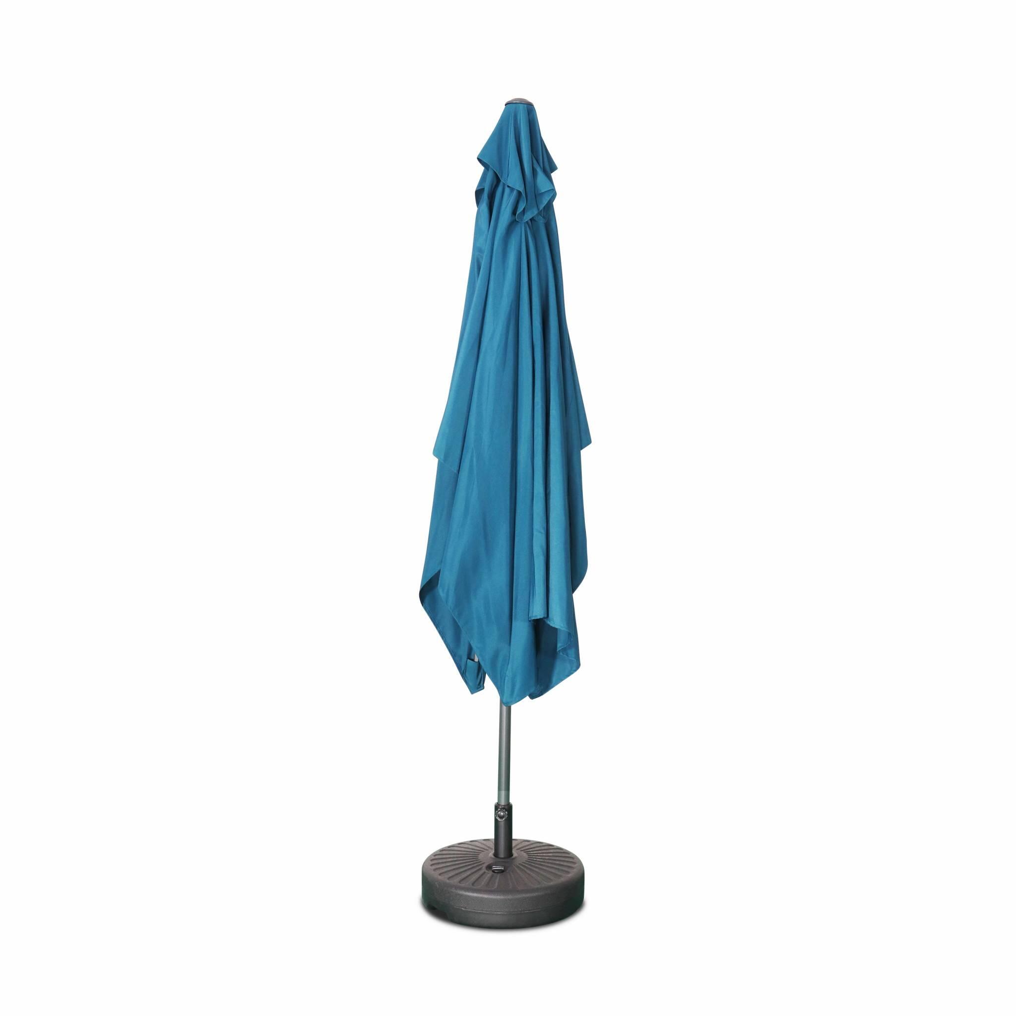 2x3m guarda-sol rectangular, multiposicional, Azul esverdeado 5/5