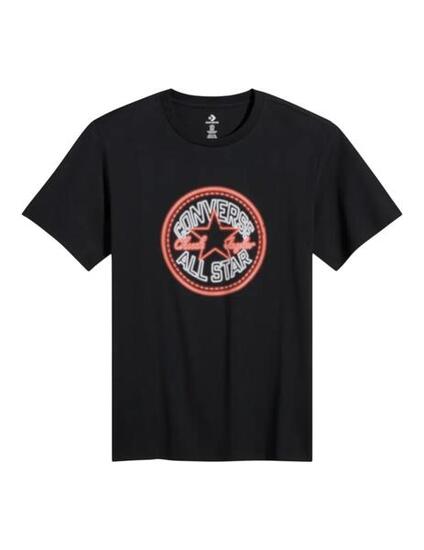 Camiseta para Hombre Converse neon sign all star Negro