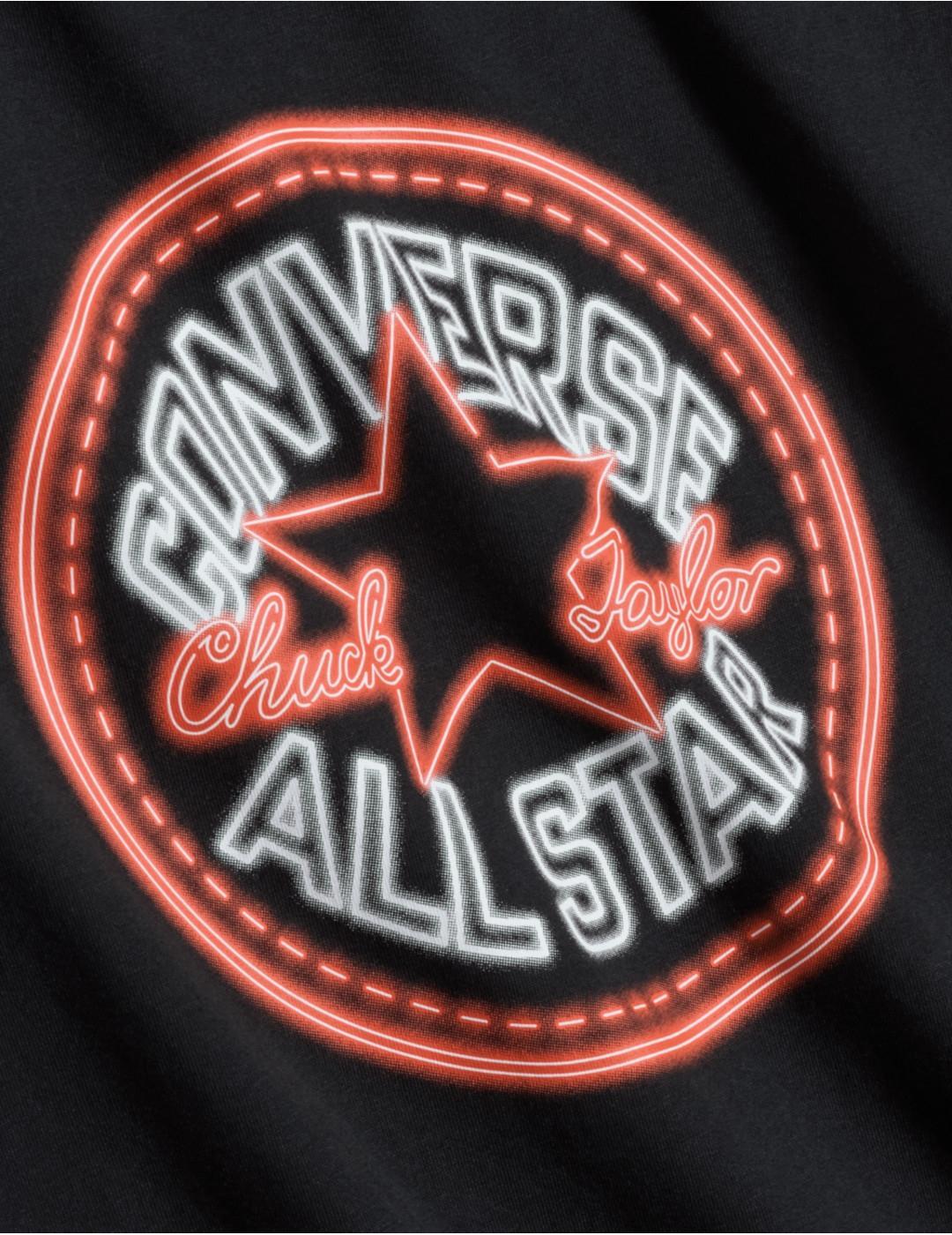 Camiseta para Hombre Converse neon sign all star Negro CONVERSE