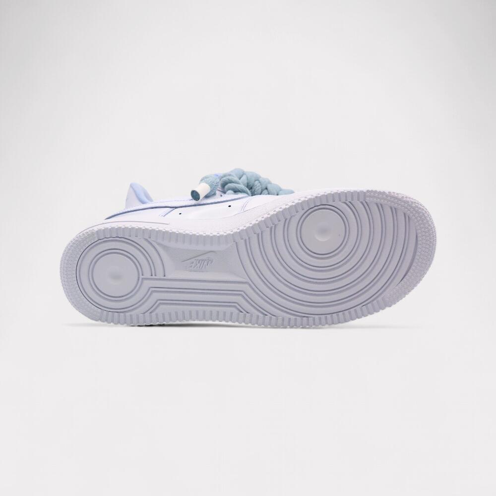 Nike Air Force 1 Light Blue - Rope Lace Light Blue 4/4