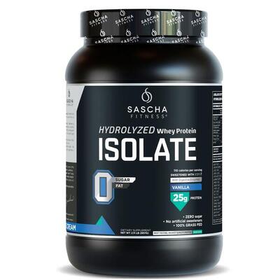 Proteína Whey Hidrolizada y Aislada sabor Vainilla - Sascha Fitness España