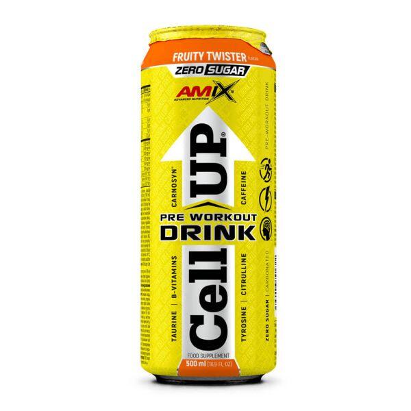 AMIX Bevanda pre-allenamento CellUp - 500 ml FRUTTATA (Multifrutta) AmiXpro® series