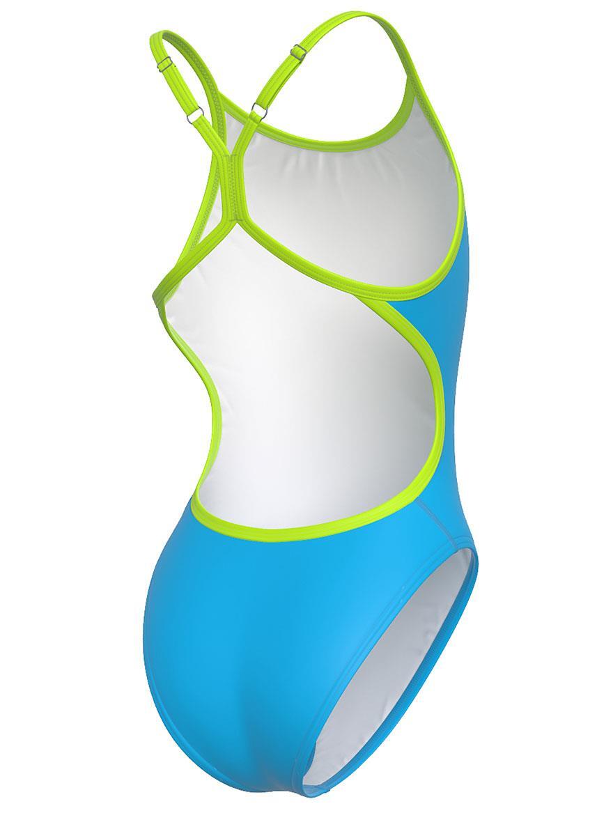 Costume da bagno Mad Wave Girls Flash PBT Z4 - Azzurro - Taglia 8-9 anni 4/6