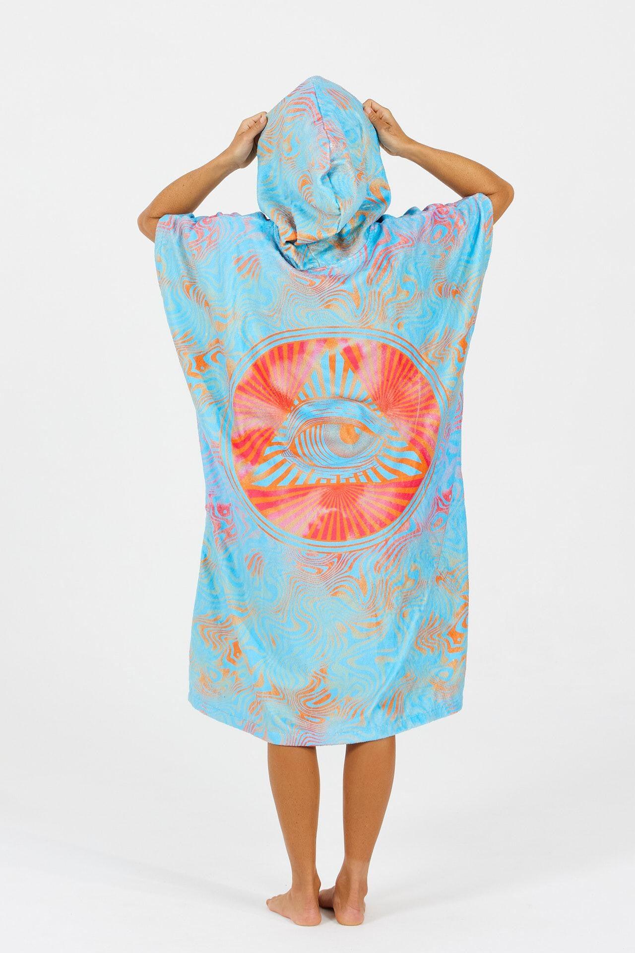 Surfponcho voor volwassenen - Brain Series - Psyche 3/4