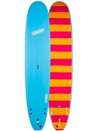 Surfboard Schaumstoff - LOG - 10'0" - Blue/Stripes