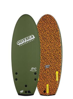 Surfboard Schaumstoff - 54 Special - Thruster - 4'6" - Military Green/Cheetah