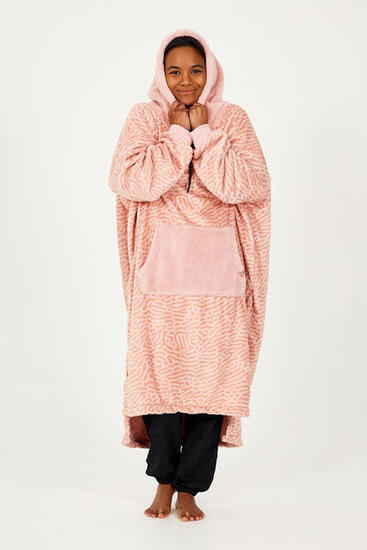 Poncho Plaid adulte - Hiver - Powder Pink