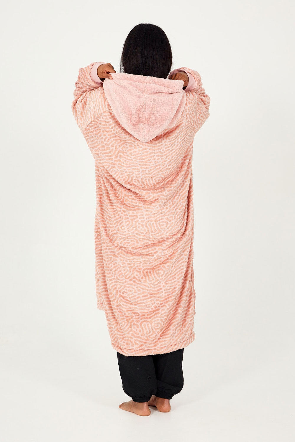 Sofa Poncho Adulto caldo e piacevole - Powder Pink 3/5